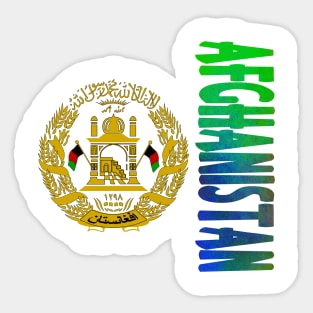 Afghanistan Coat of Arms Design Sticker